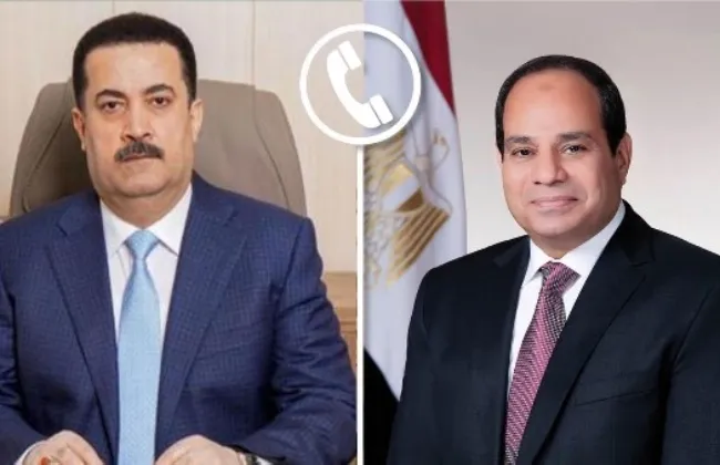 الرئيس السيسى يؤكد استعداد مصر للمساهمة فى جهود إعادة إعمار العراق 