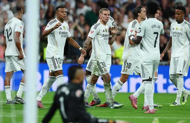 التعادل الإيجابى يحسم شوط الريال ضد أولمبيك مارسيليا 1-1 فى أبطال أوروبا 